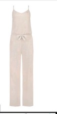Mrs Hinch Beige Wide Leg Jumpsuit Super Soft Uk 12-14 New!