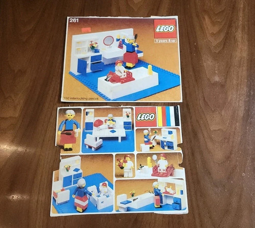 Vintage lego 261 - lego, bathroom