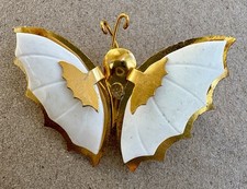 Vtg Butterfly Moth Carved
