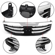 Front Upper Bumper Hood Black