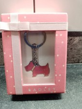 Radley enamel pink keyring
