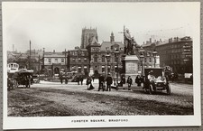 Bradford Forster Square & Early Car Boots Vintage Postcard