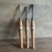 Vintage Wolf Cub Wood turning Tools Skew Parting Spindle