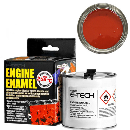 Tech red engine - enamel, high