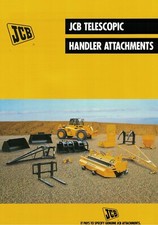 JCB Telescopic Handler Attachments Brochure / Leaflet 1999 9828F