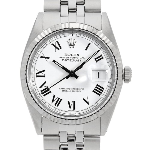 Rolex datejust 1601 white - rolex,