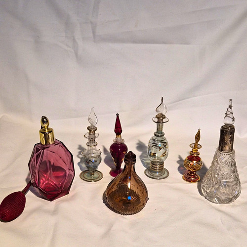 Joblot vintage glass - glass, perfume