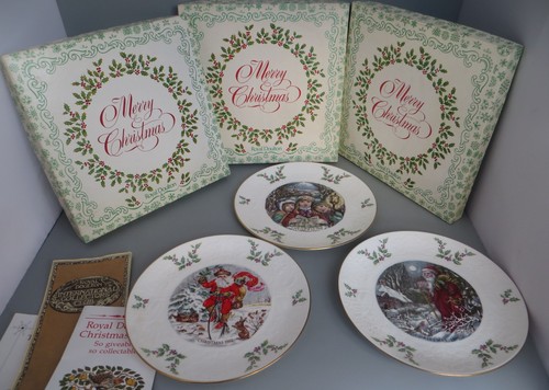 Royal doulton christmas plates - royal,
