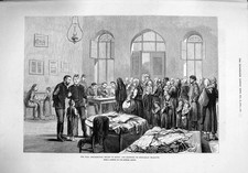 Original Old Antique Print