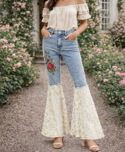 Pol patchwork flare bell - pol,