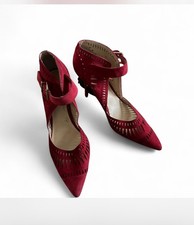 Ivanka Trump Red Suede Cutout