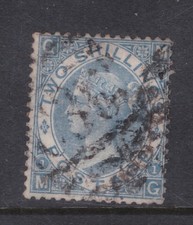 Queen Victoria 1867 2 shillings Dull Blue SG 118   MG   (2504)