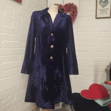 Goth Velvet Longline Purple