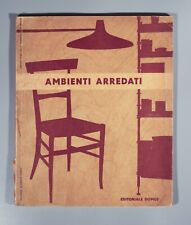 Domus Ambienti Arredati 1954 furniture Ponti Ulrich De Carli Finn Juhl Max Bill