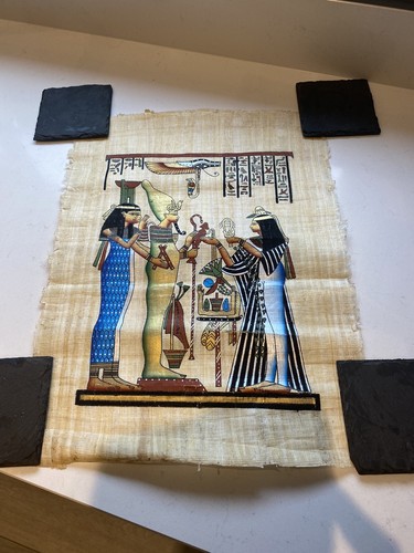 Egyptian papyrus painting - egyptian,