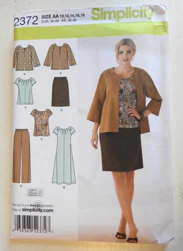 Simplicity 2372 pattern jacket - 2372,