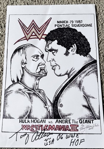 Signed tony atlas 11x17 - signed,