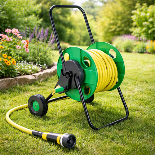 Garden hose reel trolley - hose,