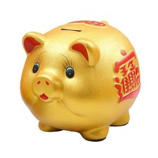 Ceramic Piggy Bank Good Luck