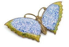 Art Deco Enamel Butterfly