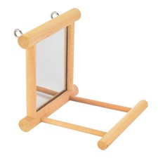 Bird Cage Mirror with Perch