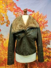 Milan Leather Jacket 12 sheepskin short length Leather Jacket UK women's size 12