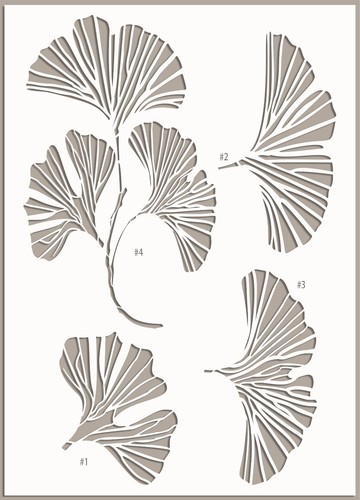 Single gingko leaf large walls - single,