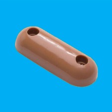 4x Brown Oval Toilet Seat Buffers Bumpers Pads 60x22x12mm Replacement