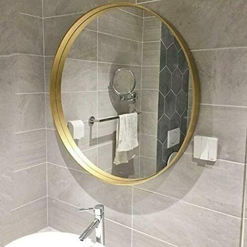 Large gold mirror - gold, round