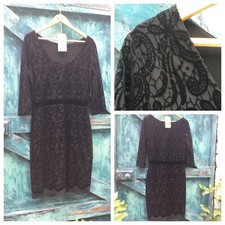 womens dress size m black