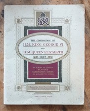 1937 Coronation King George VI Players Cigarette Cards Album Complete.