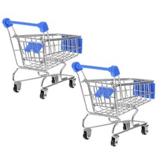 2 Pcs Child's Shopping Trolley