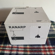 IKEA Ranarp 23cm Ceiling Light Black 903.961.89 Boxed New