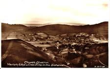 Church Stretton Wenlock Edge & Clee Hills Shropshire Vintage Real Photo Postcard