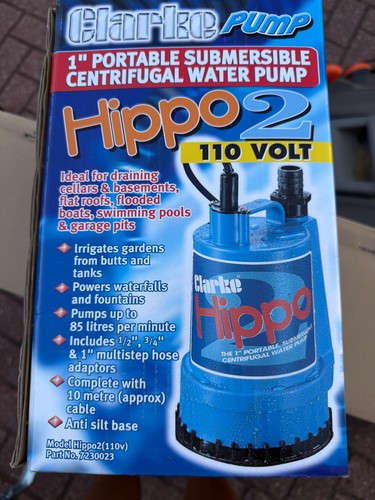 Clarke 110 volt pump - clarke,110, hippo