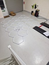 20Hex Hexagon LED Lighting Car Detail Garage Workshop Retail Light Honeycomb UK