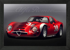 Alfa Romeo Giulia TZ2 Framed