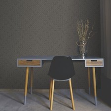 Brown Mosaic Vinyl Wallpaper -