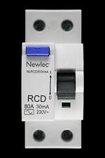 NEWLEC 80 AMP 30mA DOUBLE POLE RCD NLRCD8030AA
