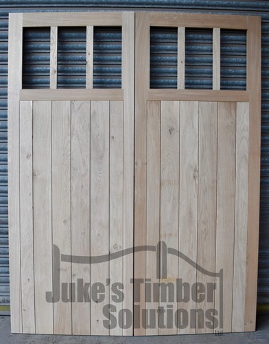 Wooden oak garage doors - oak,
