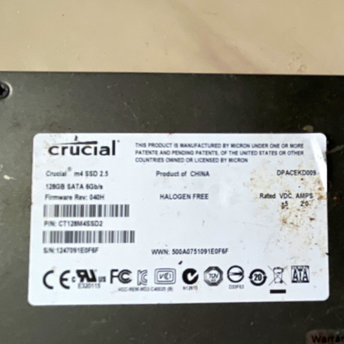 Crucial 128gb 5in - m4, 2.5in