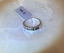 Size N to 0 Black Spinel Ring