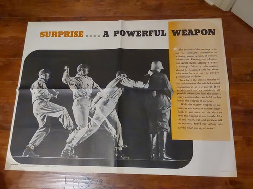 1943 wwii poster surprise - poster,