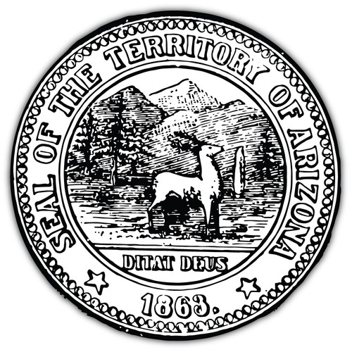 Arizona usa state seal - seal, 1904