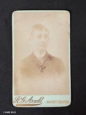 CDV Young Man, by RG Arnold Market Drayton Antique Victorian Fashion Photo