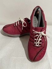 Clarks Wave Shoes Trainers UK 5.5 D Pink Suede Lace Up 011113274