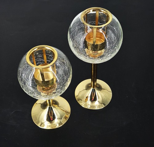 Vtg pair spherical crackle - spherical,