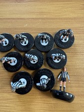 Subbuteo Newcastle United LW Team. Good Condition. Black Bases no goalkeeper