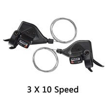 WAKE 3 X 10 30 Speed Folding Bicycle Thumb Gear Shift Lever Set