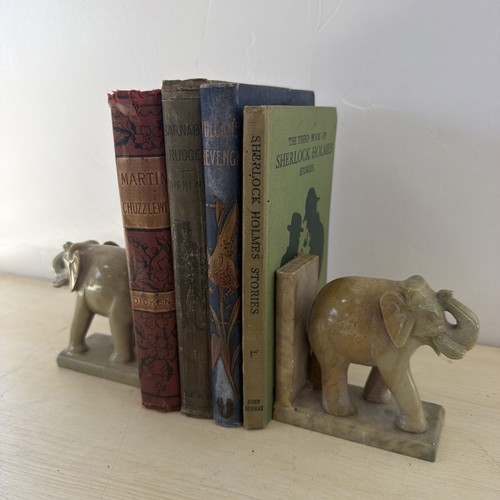 Vintage marble onyx elephant - onyx,